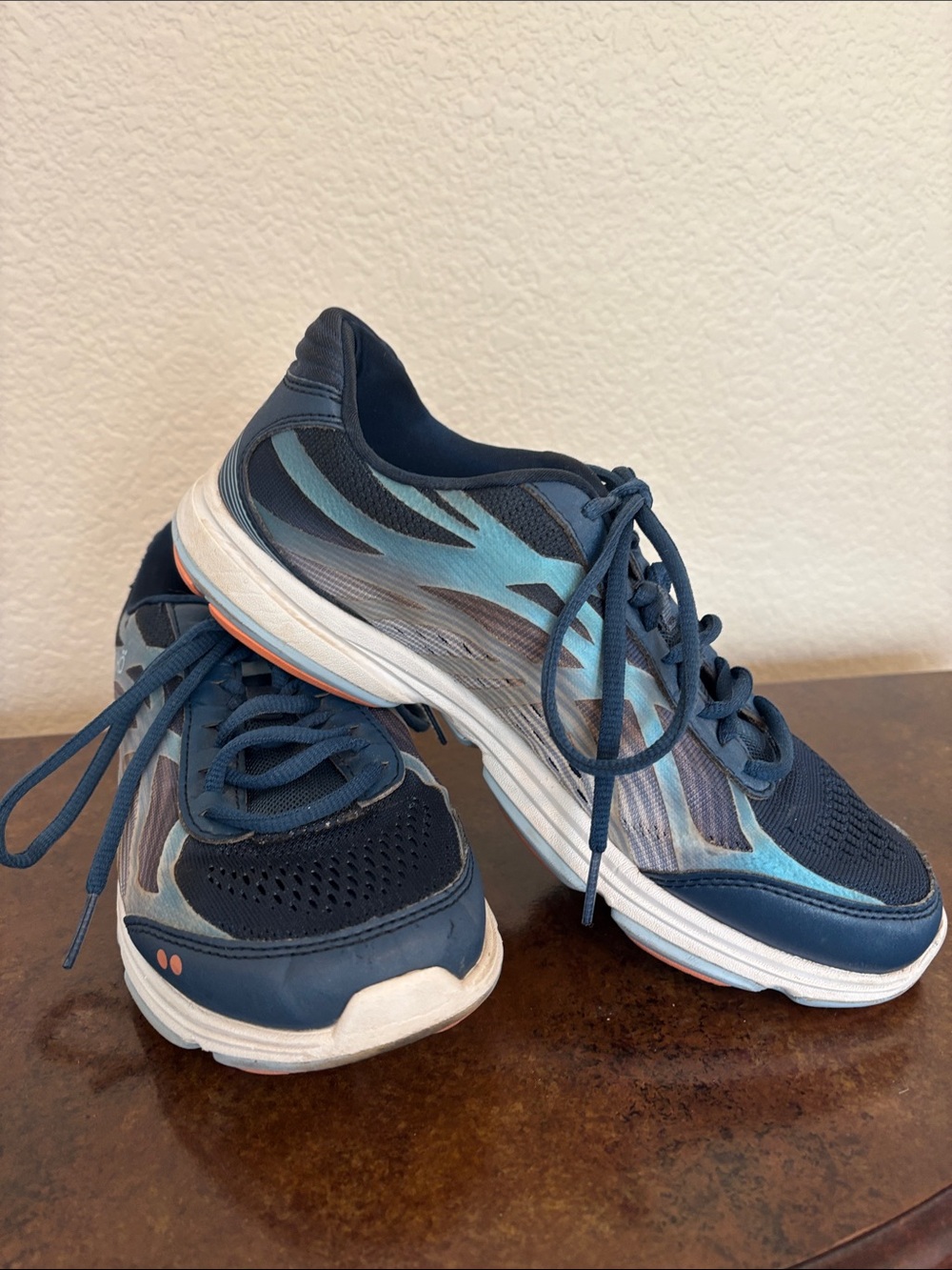 Ryka Devotion Women's Navy and Teal Walking Shoes